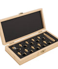Brass Watch Winder Set With Ergonomic Handle in wooden box for precision winding of movements like 2450, 2135, 240, 3120.