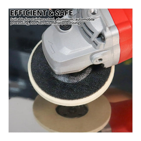 Pro-Grade Wool Buffing Wheel for Angle Grinder Polishing on metal surface