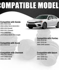 Image showing compatible models for 4 Pack Rubber Brake Caliper Pin Bushing Kit For Your Ride Dust Resistant Slide Pins Boots With Rings.