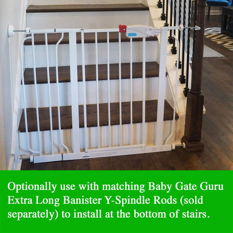 Extra Long 8mm Spindle Rods For Pressure Mounted Baby And Pet Gates 4 Pack Replacement Set White Fits Regalo Summer West End Carlson Top Paw Evenflo And Other Major Brands For Easy Replacement And Strong Secure Fit