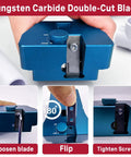 9 In 1 Pvc Pipe Deburring And Chamfering Tool Kit Handles Inner Outer Sizes With Adjustable Depth Guard For No Sweat Slick Bevels And Rock Solid Plumbing Fittings You Trust, showcasing tungsten carbide double-cut blade mechanism.