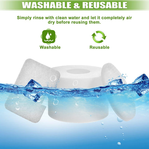 Six Pack Premium Shark Navigator Deluxe Upright Vacuum Filter Replacement Set washability and reusability feature