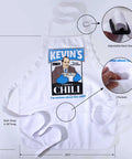 The Office Inspired Kevin's Famous Chili Cook-Off Fan Favorite Apron With Pockets And Adjustable Neck Strap 100 Percent White Cotton