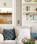 Meadows Greek Revival Light Switch Cover Plate And Wall Outlet Cover in elegant living room setting