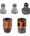 Five Eighth Inch And One Half Inch Quick Connect Starter Set For Garden Hose Fittings And Connectors shown in package