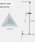 Car Radar Calibration Kit With 5.3 Inch Corner Reflector And 0 To 30 Cm Scale Stand Plumb Bob Center Line Transfer For Fast Pro Grade Accurate Vehicle Calibration And No Guesswork, size view