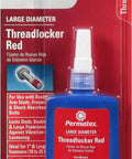 Large Diameter Threadlocker Red For Heavy Duty Fasteners 36 Milliliter High Strength Red Thread Lock Sealant For Large Bolts And Screws in packaging