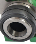 Close-up view of Rugged 5C Collet Spin Index Fixture Delivering Badass Stability and Dead Easy Vertical Or Horizontal Milling Setup.