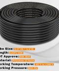 Coiled PA12 Nylon DOT Air Line One Half Inch OD Pneumatic Tubing, 100 Feet Long, SAE J844 Compliant, for industrial use.