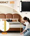 Hella Durable Under Bed Blocker And Pet Barrier With Solid Resin Build For Furniture Skirting Toy Stopping Along Baseboards Room Divider Dust Shield Home Organization Setup measuring 11.8".