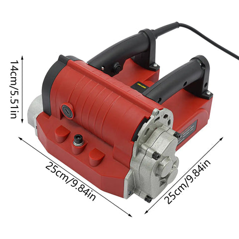 4580W Electric Wall Planing Machine with pure copper motor, 25cm wide, ergonomic handles, suitable for stripping concrete.
