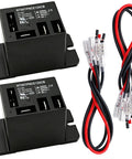2 Pack Power Relay AC 120V Coil 30A SPDT 1NO 1NC With Flange Mounting And 10 Quick Connect Terminals Wires Mini Relay NT90-AC120V-10X For Easy Install And Rugged Pro Grade Control, black