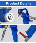 Heavy Duty Air Texture Gun For Drywall And Joint Compound equipped with features like tip connection and control handle.