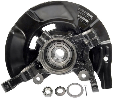 Front Left Wheel Bearing And Hub Assembly For 2011 Hyundai Sonata 2.4L Four Cylinder Loaded Knuckle with sport suspension visible.