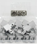 12 Sets 2020 Aluminum Extrusion Hardware Kit with 3 Way Brackets and Screws in open box