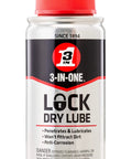 Lock Dry Lube 2.5 Oz Spray For Stuck Locks No Mess Quick Drying Clear Finish Narrow Straw Reach And Wide Pattern Spray
