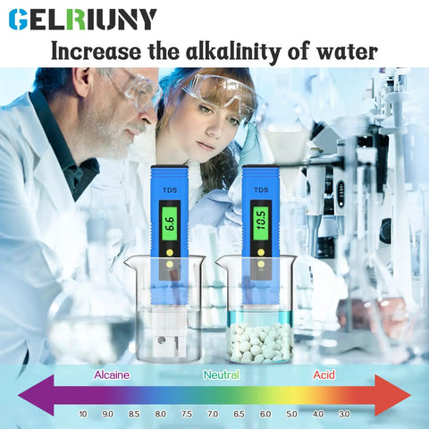 Condensate Neutralizer Refill Media Twin Pack 6.6 Lbs Two Bags With 7 to 8 mm Beads, Turns PH 8 to 10 and Reduces COD Through Adsorption, Great For Daily Use. Lab image of bead media in beakers.