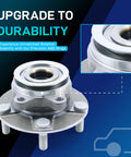 Front Wheel Hub and Bearing Assembly Replacement for Front Left Or Right 5 Lug ABS with 4 Hole Flange, fits Nissan Rogue Sentra.