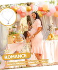 LABRIMP heart-shaped balloon stand kit for wedding decor; pastel arch for parties, outdoor celebration with pregnant woman and child