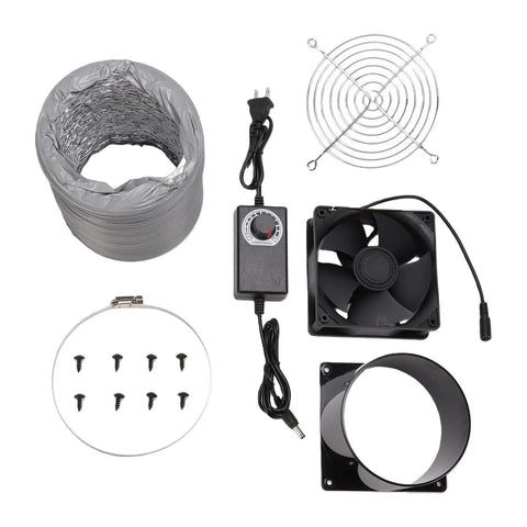 No Sweat Setup With This 5 Inch Adjustable Exhaust Fan Featuring An Activated Carbon Filter And 2m Flexible Hose Delivering Strong Airflow For Smooth 3D Printer Fume Extraction And Soldering Work