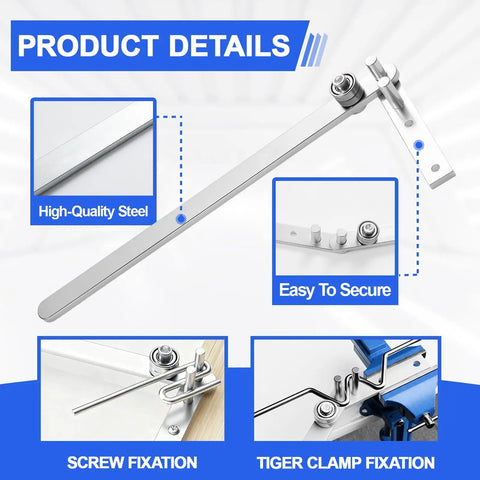 Manual Rebar And Wire Bender For Steel Construction Desktop Workbench Bending Tool DIY Friendly Pro Grade Easy To Use