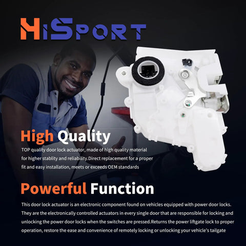 Front Right Passenger Side Door Lock Actuator Direct Fit Replacement For Honda CR V 2007 2008 2009 2010 2011 2 4L SUV OE Style Built To Last Easy Install Durable Performance in white