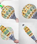 Sunflower Hot Air Balloon Garden Wind Spinners 59 Inch 2 Pack Large Pinwheels Whirligigs Windmill Toys being unfolded