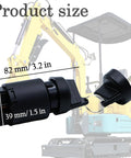 Heavy Duty Ignition Starter Switch For Cape Generator 6500 6700 427 186F And AGT 5K 7X Mini Excavators; black housing and size details