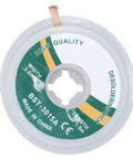 Top view of Desoldering Wick No Clean Alloy Copper Solder Removal Braid 1.5m Length 3.0mm Diameter spool