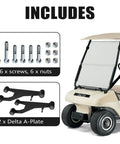 Delta A Plate Sub Assembly For Club Car DS 1993 Up Gas And Electric Golf Carts Driver And Passenger Side Two Pack Replacement OEM 1016353