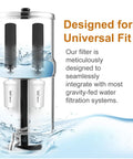 Replacement Filter Kit For Gravity Water Filter System With 2 Black Carbon Filters And 2 Fluoride Filters, Built To Fit Berkey Systems