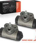 Rear Drum Brake Wheel Cylinder 2 Piece Replacement Set For Chevy Silverado 1500 And GMC Sierra 1500 Trucks Fits 2005 To 2008 Silverado 1500 And Sierra 1500 Without Brake Shoe Hold Down Pins with packaging