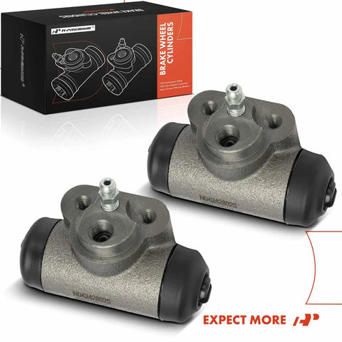 Rear Drum Brake Wheel Cylinder 2 Piece Replacement Set For Chevy Silverado 1500 And GMC Sierra 1500 Trucks Fits 2005 To 2008 Silverado 1500 And Sierra 1500 Without Brake Shoe Hold Down Pins with packaging