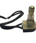 GSW 61 Rotary Switch 1 Pole SPST on off for lamps fans and home appliances brass terminal 6 inch wire leads 18 AWG view