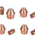 Plasma Cutter Consumables Set For TZ 100 100A Torch Replacement Electrodes And Nozzles Copper Tips Kit displayed in rows