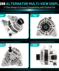 Beefed Up 100 Amp 12V Car Alternator Replacement For Mazda CX 5 CX 3 MX 5 Miata Mazda 3 6 Toyota Yaris iA Scion iA High Output
