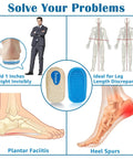 Three Layer Adjustable Orthopedic Heel Wedge Lift For Leg Length Discrepancies And Height Increase Insoles Benefits Overview