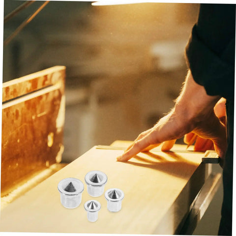Pro Grade Dowel Pin Set And Centering Transfer Kit For Woodworking, Easy To Use Marking Tool For Tenons, Cabinets And Shelves, Durable Steel Pins For Precise Hole Alignment on wood panel