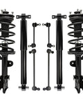 8 Piece Struts Shocks Kit For Honda Pilot 2009 2015 Upgrade with front struts, coil springs, rear shocks, sway bar links