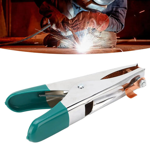 Heavy Duty A Shape Welding Ground Clamp With Copper Clip Electroplated Finish Fits All Types For Argon Arc And Resistance Jobs At 500 Amps Reliable Grip