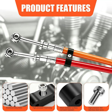 Premium 8 Pack Brake Line Separator Clamp Kit For 3/16 Inch Lines With Solid Aluminum Clamps Heavy Duty Screws And Pro Wrench Tool To Fix Your Ride Smoothly Today, aluminum alloy clamp detail