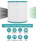 Filter Replacements For Tower Purifier Pure Cool Link TP01 TP02 TP03 AM11 BP01, Compare To Part 968126-03, True HEPA Filter