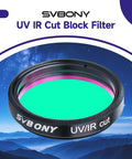 1.25 Inch UV IR Cut Telescope Filter Keeps Planetary Shots Crisp By Blocking Ultraviolet And Infrared Light With Multi Coated Optics