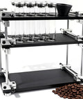 Keep Your Morning Brew On Lock With This Sleek Single Dose Coffee Bean Storage Rack Featuring Eight Smooth Glass Jars Precision Dosing Funnels And True One Way Seals For Every Chill Home Brewer.