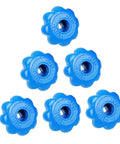 Blue Ball Hand Wheel Valve Handles Set Of 6 No Fuss Easy Install Rotary Mini Handwheel For Fluid Control.
