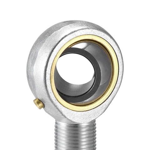 Rod End Bearing 3/4 Inch Bore With 3/4-16 Left Hand Thread Pre Lubricated Spherical Ball Joint Built For Tough Jobs, 45 Steel Body And Hardened Bearing Steel Ball, 29 kN Static And Dynamic Load Capacity, front view