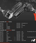 Pair Of Front Outer Tie Rod Ends For Volkswagen And Audi Vehicles Fits Jetta, Golf, Beetle, Passat, CC, Eos, GTI, R