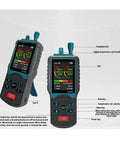 Grab And Go Handheld Dust Particle Counter Monitors Aerosol Density Checks Pm25 Plus Pm10 For Cleanrooms With Fast Digital Readouts and tight accuracy display.