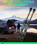 No Sweat Rear Trunk Gas Strut Lift Supports For Porsche Boxster 1997 2004 Direct Oem Replacement heavy duty struts outdoors.