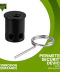 12 Gauge Perimeter Alarm Adapter For Nailgun Blank Fire 22 Caliber Blanks, high volume security upgrade shown
